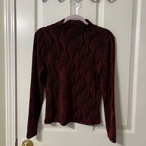 Kathy Ireland Shimmery Turtleneck